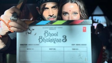 Bhool Bhulaiyaa 3 के पहले शेड्यूल की शूटिंग हुई पूरी, Kartik Aaryan ने Tripti Dimri के साथ शेयर की तस्वीर (View Pic)