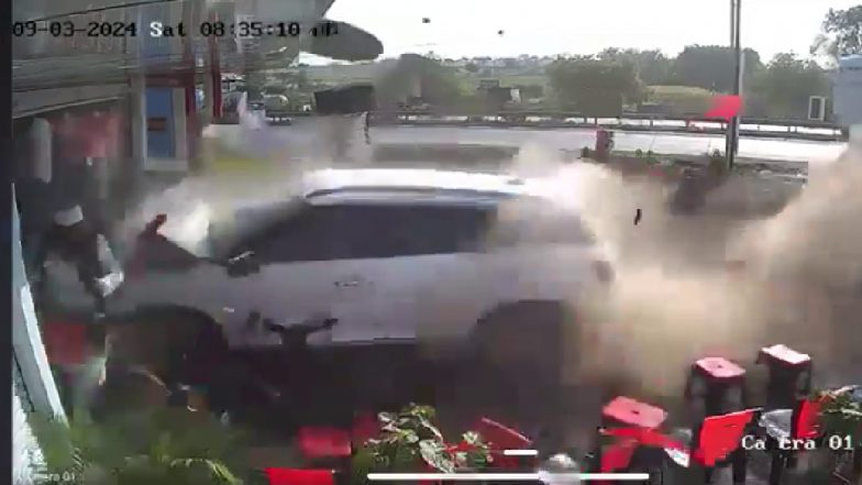 Latur Accident Video: होटल में घुसी तेज रफ्तार कार, हादसे में 2 लोगों की मौत, खौफनाक वीडियो देख खड़े हो जाएंगे रोंगटे