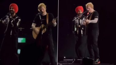 Ed Sheeran ने Diljit Dosanjh के साथ शेयर किया मंच, पहली बार गाया पंजाबी गाना (Watch Video)