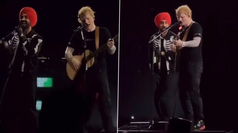 Ed Sheeran ने Diljit Dosanjh के साथ शेयर किया मंच, पहली बार गाया पंजाबी गाना (Watch Video)