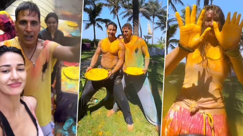 Holi 2024: दिशा पाटनी ने टाइगर श्रॉफ और अक्षय कुमार के साथ मनाई होली, सितारों ने जमकर की मस्ती (Watch Video)