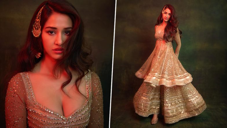 Disha Patani ने गोल्डन लहंगा में गिराई बीजली, एक्ट्रेस की खूबसूरती ने बढ़ाया सोशल मीडिया का तापमान (View Pics)