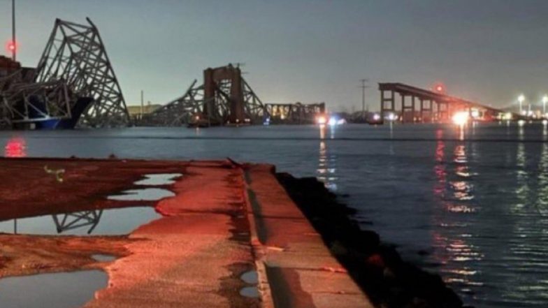 US Bridge Collapse: अमेरिका के बाल्‍टीमोर में पुल को जहाज ने मारी जोरदार टक्‍कर, ढह गया पूरा ब्रिज, बड़ी संख्‍या में लोग हताहत