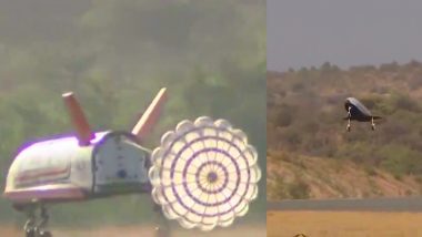 वीडियो: ISRO की नई उड़ान! RLV 'पुष्पक' के दूसरे लैंडिंग टेस्ट में मिली सफलता, पृथ्वी की कक्षा से वापस आया रॉकेट