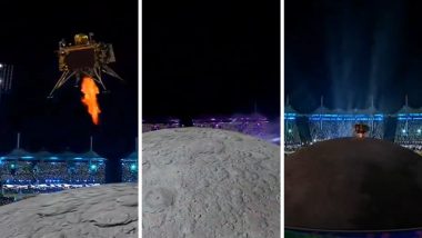 BCCI ने IPL 2024 के ओपनिंग सेरेमनी में चंद्रयान 3 की सफलता का मनाया जश्न, AR वीडियो में विक्रम लैंडर को चंद्रमा की सतह पर उतरते दिखाया, देखें वीडियो