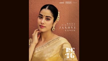 Janhvi Kapoor Birthday: राम चरण की हीरोइन बनीं जाह्नवी कपूर, सुकुमार, मिथ्री और बुची बाबू सना की पैन-इंडिया फिल्म में साथ में आएंगे नजर (View Pic)