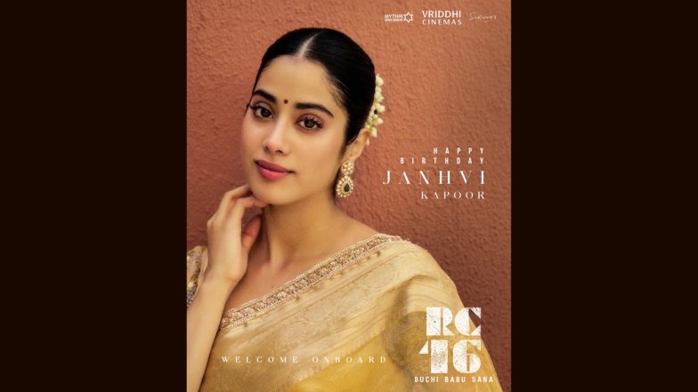 Janhvi Kapoor Birthday: राम चरण की हीरोइन बनीं जाह्नवी कपूर, सुकुमार, मिथ्री और बुची बाबू सना की पैन-इंडिया फिल्म में साथ में आएंगे नजर (View Pic)