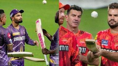 KKR vs SRH, IPL 2024 3rd Match Live Score Update: आज के दूसरे डबल हेडर मुकाबले में इन दिग्गजों के साथ मैदान में उतर रही है दोनों टीमें, प्लेइंग इलेवन पर एक नजर