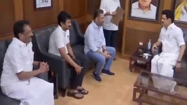 MNM प्रमुख कमल हासन ने चेन्नई में DMK कार्यालय में तमिलनाडु के सीएम एमके स्टालिन से की मुलाकात, देखें वीडियो