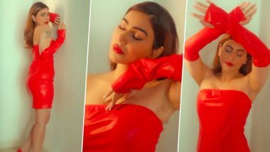 बोल्ड एक्ट्रेस Kangna Sharma ने रेड आउटफिट में ढाया कहर, एक्ट्रेस के किरलर पोज ने फैंस को बनाया दीवाना (Watch Video)