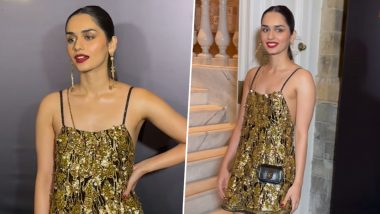 Manushi Chhillar ने गोल्डन ड्रेस में गिराई बिजली, एक्ट्रेस की हॉटनेस ने यूजर्स के उड़ाए होश (Watch Video)