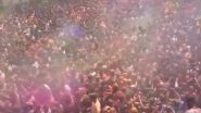 Holi Celebration: राजस्थान के उदयपुर में हजारों लोगों ने एकसाथ में मनाई होली -Video