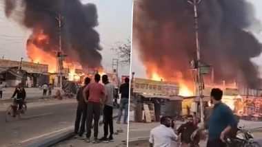 Greater Noida Fire: ग्रेटर नोएडा में ढाबों और दुकानों में सुबह- सुबह शॉर्ट सर्किट की वजह से लगी भीषण आग, कड़ी मशक्कत के बाद पाया गया काबू- VIDEO