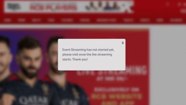 RCB App, Website Crashes: आरसीबी की अनबॉक्स इवेंट लाइव स्ट्रीमिंग ऑनलाइन के दौरान App और वेबसाइट हुई क्रैश, गुस्से में आग बबूला हुए फैंस, देखें रिएक्शन Tweet