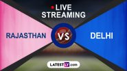 RR vs DC IPL 2024 Free Live Streaming: राजस्थान रॉयल्स को हराकर अपनी पहली जीत हासिल करने उतरेगा दिल्ली कैपिटल्स, यहां जानें कब- कहां और कैसे देखें लाइव प्रसारण