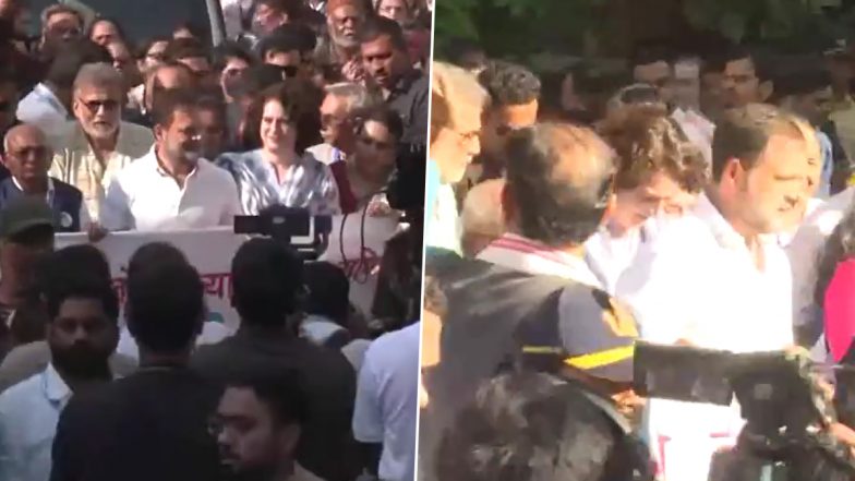 'Jan Nyay Padyatra': मुंबई के मणि भवन संग्रहालय से कांग्रेस की 'जन न्याय पदयात्रा' शुरू, राहुल, प्रियंका और अभिनेत्री स्वरा भास्कर शामिल, देखें वीडियो