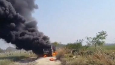 Ghazipur Accident: हाईटेंशन तार की चपेट में आई मिनी बस, 6 लोग जिंदा जले, बढ़ सकता है मौतों का आंकड़ा- VIDEO