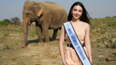 Sandra Alvarado In India: आगरा में हाथियों और भालुओं से मिली मिस वर्ल्ड इक्वाडोर सैंड्रा अलवाराडो
