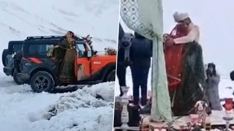 Viral Video: लाहौल स्पीति में गुजरात के कपल ने की डेस्टिनेशन वेडिंग, माइनस 25 डिग्री में कांपते हुए लिए सात फेरे