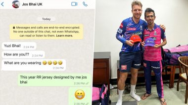 Chahal- Jos Buttler Funny WhatsApp Chat: आईपीएल से पहले जोस बटलर के साथ युजवेंद्र चहल का व्हाट्सएप चैट वायरल, देखें मजेदार बातचीत का स्क्रीनशॉट