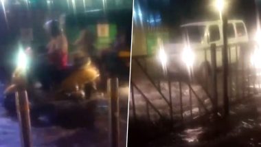 Pipeline Bursts in Borivali: बोरीवली में शिंपोली मेट्रो स्टेशन के पास पानी की पाइपलाइन फटी, सड़कें हुईं जलमग्न (Video)