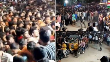 Free Haleem Offer Causes Chaos: हैदराबाद में फ्री हलीम पाने के लिए उमड़ी इतनी भीड़ कि पुलिस को करना पड़ा लाठीचार्ज | Video