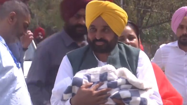Video: नन्ही परी के साथ घर पहुंचे पंजाब के CM भगवंत मान, रखा है बेहद प्यारा नाम