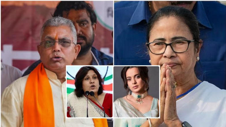 कंगना रनौत और ममता बनर्जी के खिलाफ टिप्पणी, चुनाव आयोग ने सुप्रिया श्रीनेत और दिलीप घोष को भेजा नोटिस