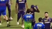 IPL 2024: विराट कोहली से हाथ मिलाने से पहले वरुण चक्रवर्ती और नितीश राणा ने सम्मान के तौर पर उतारी अपनी टोपी, देखें वीडियो