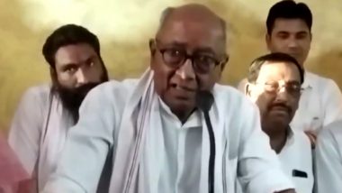 Madhya Pradesh: कांग्रेस नेता दिग्विजय सिंह का सिंधिया पर पलटवार,कहा - वे शिक्षकों की भर्ती और कर्ज माफ़ी के लिए सड़क पर उतरने की बात करते थे,लेकिन वो तो हवाईजहाज में बैठकर बीजेपी के पास पहुंच गए - Video