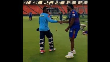 GT vs RCB: गुजरात टाइटंस और रॉयल चैलेंजर्स बेंगलुरु मैच से पहल दोनों टीमों की खिलाडियों ने मिलाया हाथ, देखें वीडियो