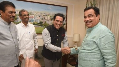 Nagpur: फिल्मस्टार गोविंदा ने की केंद्रीय मंत्री नितिन गडकरी से मुलाक़ात