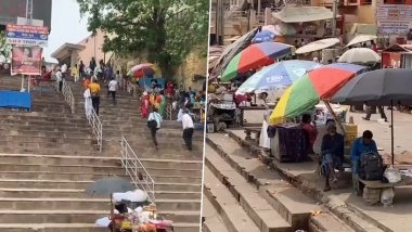 Uttar Pradesh: तेज गर्मी के कारण वाराणसी के घाट पर लोगों की कमी, सड़को पर दोपहर में पसरा सन्नाटा -Video