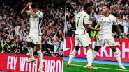 UEFA Champions League 2023–24: रोड्रिगो ने गोल करने के बाद क्रिस्टियानो रोनाल्डो का 'सिउउ' जश्न मनाया, देखें तस्वीरें