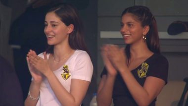 Ananya Panday With Suhana Khan: अनन्या पांडे ने KKR के मैच से बेस्टी सुहाना खान के साथ तब और अब की फोटो खींची