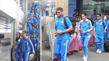 IND- W Team Arrives In BAN: पांच मैचों की टी20 सीरीज खेलने के लिए बांग्लादेश पहुंची भारतीय महिला क्रिकेट टीम, देखें तस्वीरें