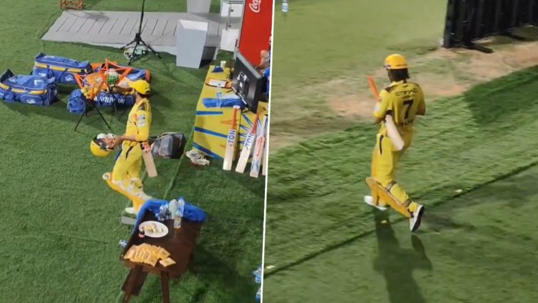 CSK vs KKR मैच के दौरान रवींद्र जडेजा ने चेपॉक की भीड़ को चिढ़ाया,  एमएस धोनी से पहले बल्लेबाजी करने का किया नाटक, देखें वीडियो