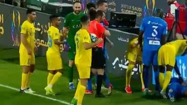 Cristiano Ronaldo Raises His Fist At Referee: क्रिस्टियानो रोनाल्डो ने रेड कार्ड मिलने के बाद रेफरी पर अपनी मुट्ठी उठाई, वीडियो हुआ वायरल