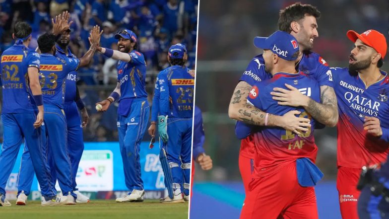 How To Watch MI vs RCB, IPL 2024 25th Match Live Streaming: आज मुंबई इंडियंस और रॉयल चैलेंजर्स बेंगलुरु के बीच खेला जाएगा हाईवोल्टेज मुकाबला, जानें कब, कहां और कैसे उठाए मैच का लुफ्त