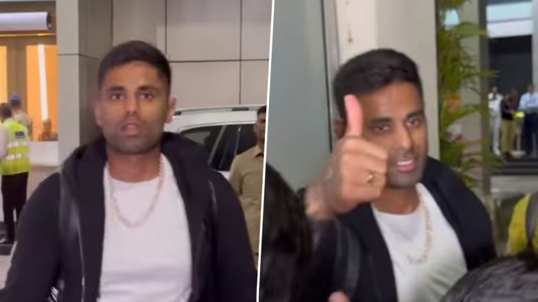 IPL 2024: MI में जल्द शामिल हो सकते है सूर्यकुमार यादव, एयरपोर्ट पर जीता छोटे बच्चों का दिल, खिंचवाई तस्वीरें, देखें वीडियो
