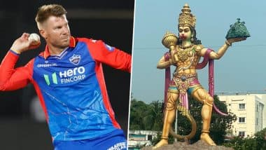 David Warner Shares Photo of Hanuman: डेविड वार्नर ने विजाग दौरे के दौरान हनुमान जी की मूर्ति की तस्वीर साझा की, देखें पोस्ट