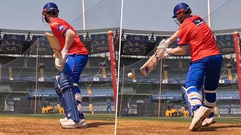 David Warner Hits Big Shots In Nets: पहले डेविड वार्नर ने दिल्ली कैपिटल्स के नेट्स में लगाए बड़े शॉट्स, देखें वीडियो