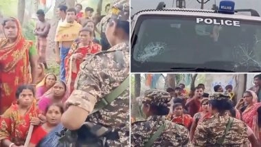 West Bengal : NIA की टीम पर भूपतिनगर में हमला,गाड़ी के कांच भी तोड़े -Video