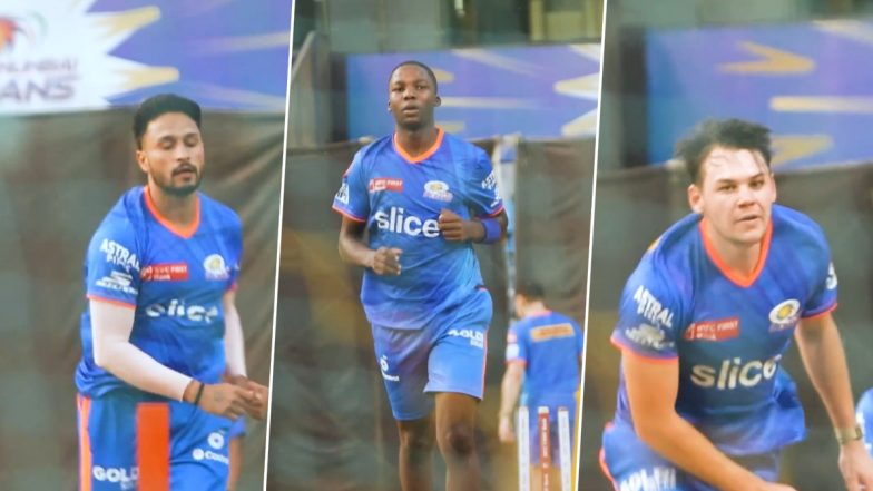 MI vs CSK मैच से पहले मुंबई इंडियंस के गेंदबाजों ने जमकर की प्रैक्टिस, देखें वीडियो