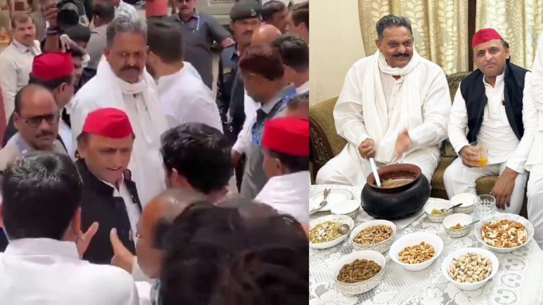 UP: मुख्तार अंसारी के घर पहुंचे अखिलेश यादव, अफजाल और उमर अंसारी से की मुलाकात, देखें वीडियो