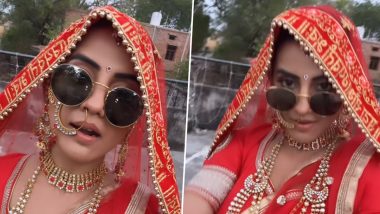 भोजपुरी स्टार Akshara Singh ने दुल्हन के गेटअप में शेयर किया वीडियो, फैंस ने लुटाया प्यार (Watch Video)