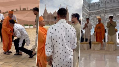 Akshay Kumar अपने को-स्टार Tiger Shroff के साथ पहुंचे Abu Dhabi के BAPS हिंदू मंदिर, बताया 'दैवीय अनुभव' (Watch Video)