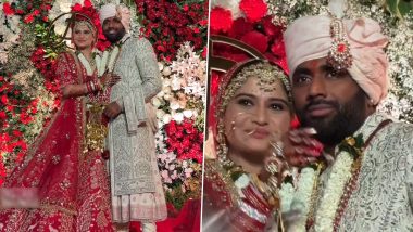 Arti Singh Ties the Knot With Beau Dipak Chauhan: दीपक चौहान के साथ शादी के बंधन में बंधी आरती सिंह, देखें शादी का वायरल वीडियो (Watch Video)