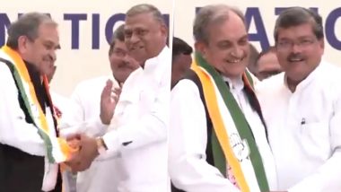 Chaudhry Birender Singh Joins Congress: पूर्व BJP नेता चौधरी बीरेंद्र सिंह की घर वापसी, बेटे के बाद पिता ने भी थामा कांग्रेस का हाथ- VIDEO