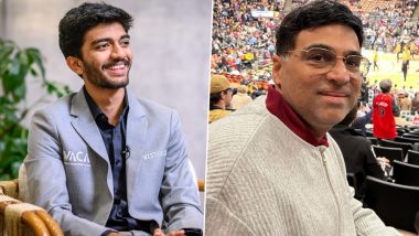 Viswanathan Anand Congratulates D Gukesh: विश्वनाथन आनंद ने 17 वर्षीय डी गुकेश को FIDE कैंडिडेट्स 2024 की जीत के बाद दी बधाई, देखें वीडियो